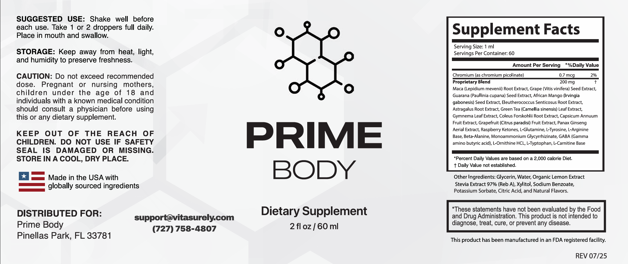 Prime Body Label